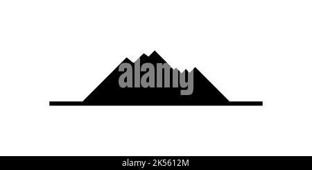 Berge Symbol Logo einfaches Design Stock Vektor
