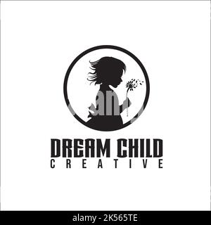 DREAM CHILD / exklusives Logo Design Inspiration Stock Vektor