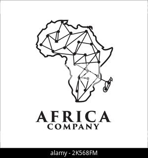 afrika / exklusive Logo Designs Inspiration Stock Vektor