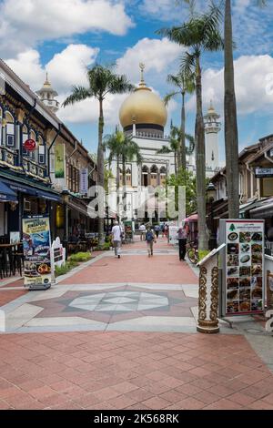 Masjid Moschee Sultan (Sultan), Kampong Glam, Singapur. Stockfoto