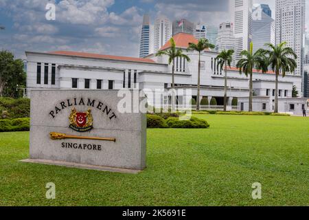 Parlament Gebäude, Singapur. Stockfoto