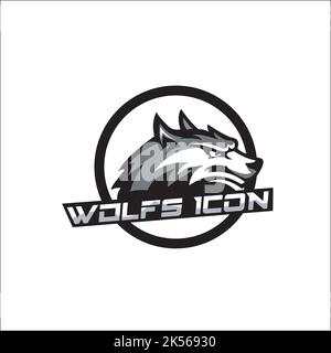 wolf Icon / exklusive Logo Designs Inspiration Stock Vektor