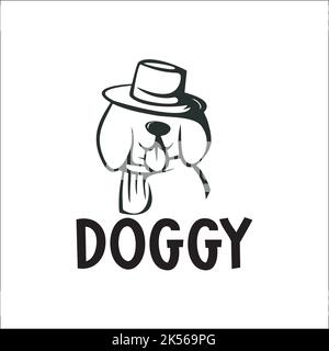 DOGGY exklusives Logo als Design-Inspiration Stock Vektor