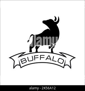 buffalo exklusives Logo als Designinspiration Stock Vektor