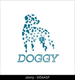 DOGGY exklusives Logo als Design-Inspiration Stock Vektor