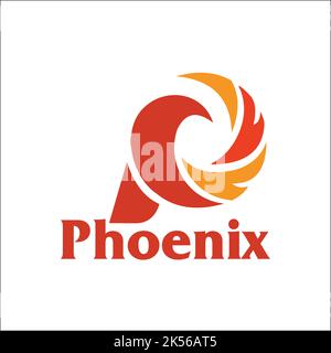 Inspiration für das exklusive Logo von phoenix Stock Vektor