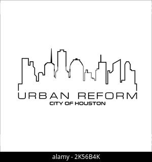 Urban Reform Logo exklusive Designinspiration Stock Vektor