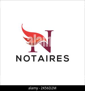 exklusives Logo von notaires Stock Vektor