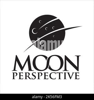 inspiration im exklusiven Logo-Design von moon Perspective Stock Vektor