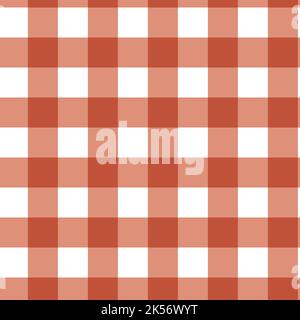 Klassisches Karo-Nahtloses Muster. Geometrischer kargingham Hintergrund. Herbstfarbe. Vektorgrafik, flaches Design Stock Vektor