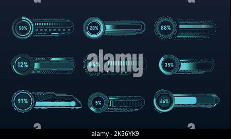 Futuristische Ladebars Stock Vektor