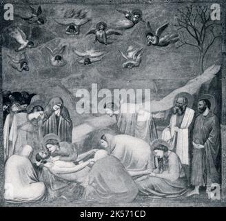 Klage (die Trauer Christi) von Giotto di Bondone Stockfoto