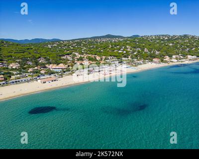 Frankreich, Var, Sainte Maxime, La Nartelle Beach Stockfoto