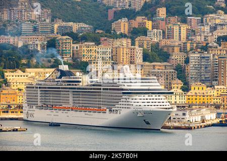 Italien, Ligurien, Genua, Hafen Stockfoto