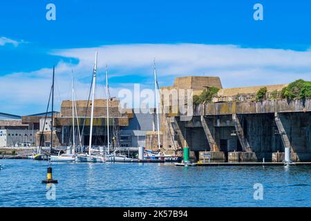 Frankreich, Morbihan, Lorient, Hafen von Lorient La Base Stockfoto