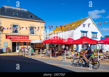 Frankreich, Finistere, Le Guilvinec, Etappe auf dem Küstenwanderweg oder Weitwanderweg GR 34 Stockfoto