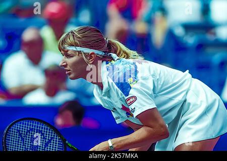 Steffi Graf GER) beim US Open Tennis 1991 Stockfoto