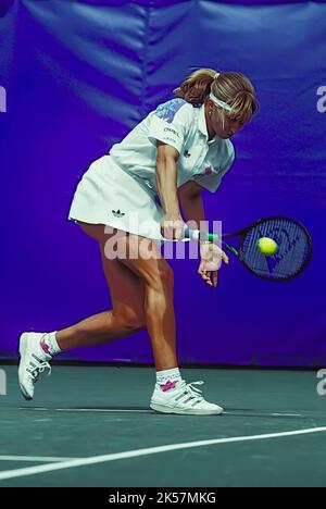 Steffi Graf GER) beim US Open Tennis 1991 Stockfoto