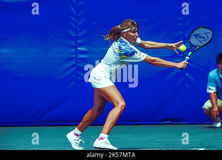 Steffi Graf GER) beim US Open Tennis 1991 Stockfoto