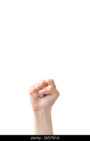 Protest Faust Solidarität Geste geballte Hand Stockfoto