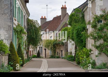 Foto der Streifen von Chédigny im Zentrum von Loire-Frankreich Stockfoto