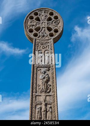 Augustinerkreuz, ein Kreuz aus dem 19.. Jahrhundert zum Gedenken an das Treffen von König Æthelberht und dem Mönch Augustine INAD 597 in Thanet, Kent, Großbritannien. Stockfoto