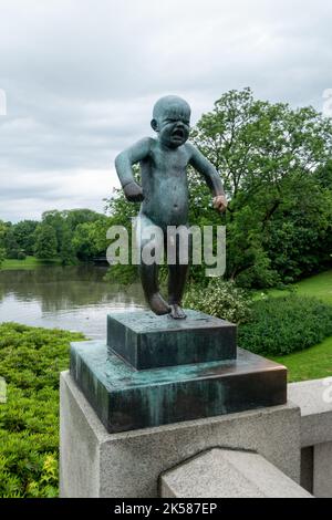 Skulpturen im Vigeland Park in Oslo, Norwegen Stockfoto