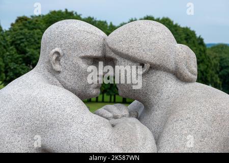 Skulpturen im Vigeland Park in Oslo, Norwegen Stockfoto