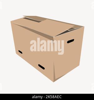 Karton Clipart, Illustration Vektor. Stock Vektor
