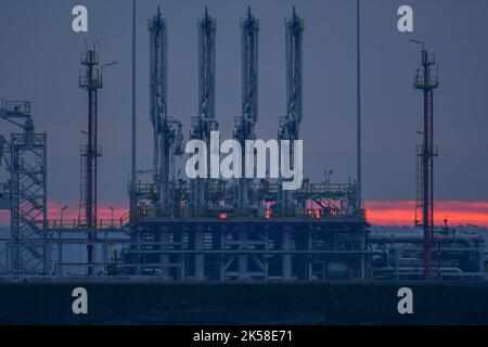 LNG-Terminal in Polen Stockfoto