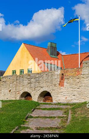 Almedalen Park, Visby City, Gotland, Schweden Stockfoto
