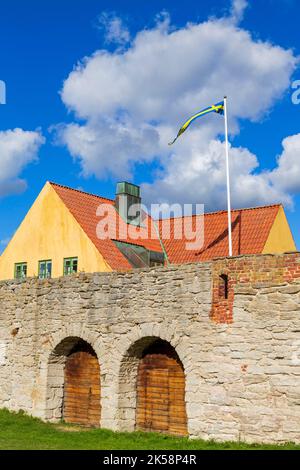 Almedalen Park, Visby City, Gotland, Schweden Stockfoto