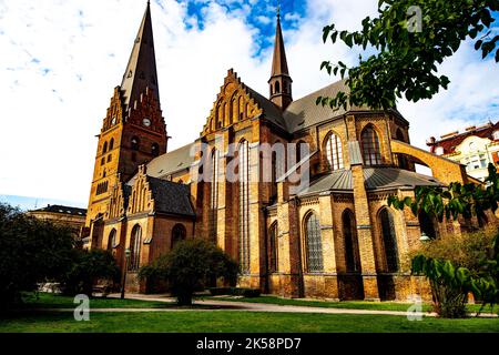 Petri Kirche, in Malmø, Schweden. Stockfoto