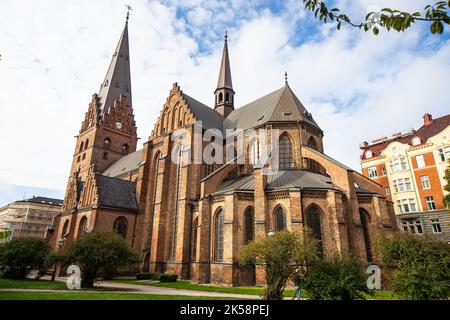 Petri Kirche, in Malmø, Schweden. Stockfoto