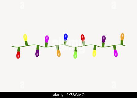 Weihnachten String hellen Hintergrund, festliche Illustration Vektor. Stock Vektor
