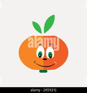 Cartoon orange Cliparts, Obst Illustration Vektor. Stock Vektor