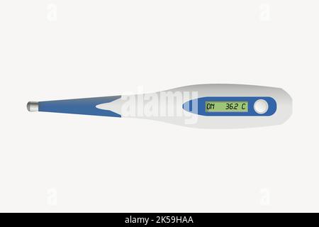 Thermometer Clipart, Illustration Vektor. Stock Vektor