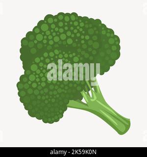 Brokkoli Cliparts, Vektor der pflanzlichen Illustration. Stock Vektor