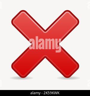 Grafik zum Abbrechen des Symbols Clipart. Stock Vektor