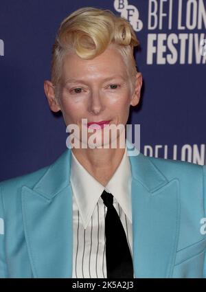 Oct 06, 2022 - London, England, UK - Tilda Swinton nimmt 66. am BFI London Film Festival Teil - Special Presentation - The Eternal Daughter UK Premiere Stockfoto