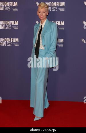 Oct 06, 2022 - London, England, UK - Tilda Swinton nimmt 66. am BFI London Film Festival Teil - Special Presentation - The Eternal Daughter UK Premiere Stockfoto