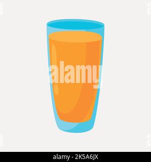 Orangensaft Clipart, Getränk Illustration Vektor. Stock Vektor