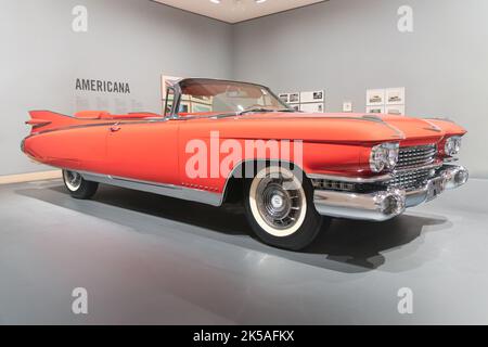 BILBAO, SPANIEN-10. SEPTEMBER 2022: 1959 Cadillac Eldorado Biarritz (vierte Generation des Cadillac Eldorado, Serie 62) Stockfoto