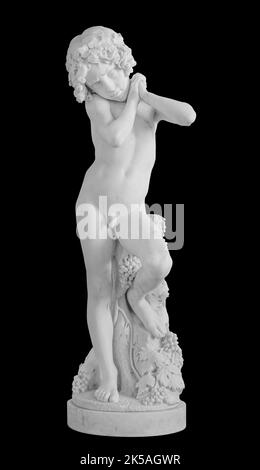 Alte Statue. Bacchus Skulptur von Giovanni Dupre im Staatlichen Hermitage Museum. Masterpiece isoliertes Foto mit Beschneidungspfad Stockfoto