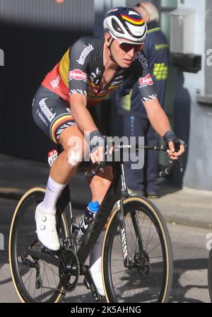 MERLIER Tim von ALPECIN-DECEUNINCK beim Binche - Chimay - Binche 2022, Memorial Frank Vandenbrouck Radrennen am 4. Oktober 2022 in Binche, Belgien - Foto Laurent Lairys / DPPI Stockfoto