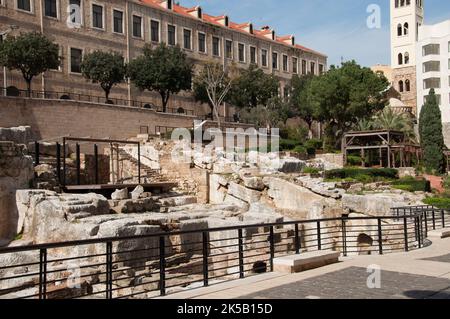 Römische Überreste, Beirut, Libanon, Naher Osten Stockfoto