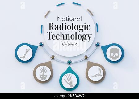 Die Woche der Radiologischen Technologie (NRTW) wird jedes Jahr im November beobachtet Stockfoto