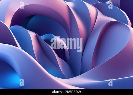 Ein abstrakter Wellenhintergrund mit einem Farbverlauf Stockfoto