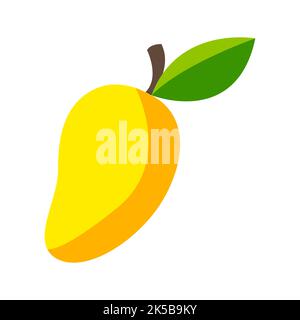 Cute Cliparts von Mango auf Cartoon-Version, Vektor-Illustration Stock Vektor