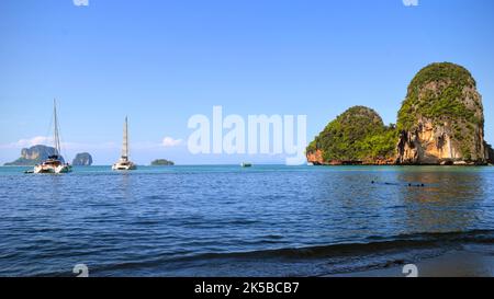Segelboot in Krabi, Thailand Stockfoto